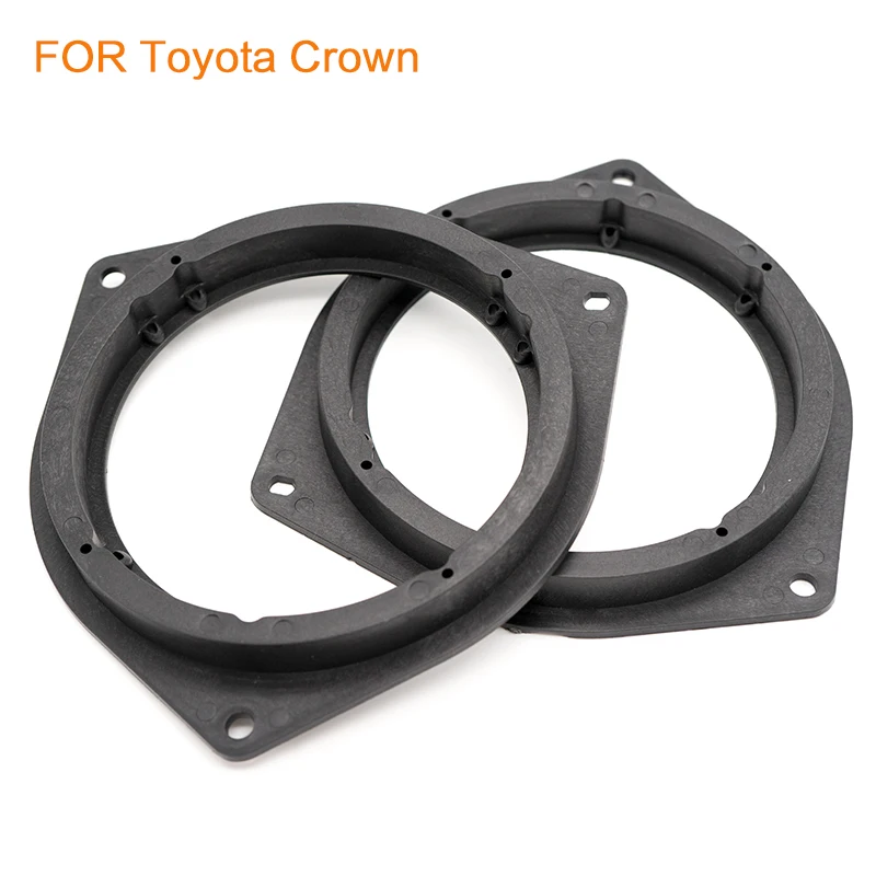 

2pcs Car Speaker Mounts 6.5 Inch Solid Washer Pad Audio Speaker Adapter Mat Ring for Toyota Corolla Crown Reiz BYD F3