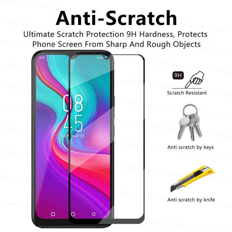 9h full glue tempered glass for infinix hot 10 lite screen protector for infinix hot 10 lite phone film for infinix hot 10 lite free global shipping