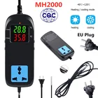 Модель MH2000, качественный электронный термостат, светодиодный цифровой регулятор температуры разведения с разъемом, датчик NTC