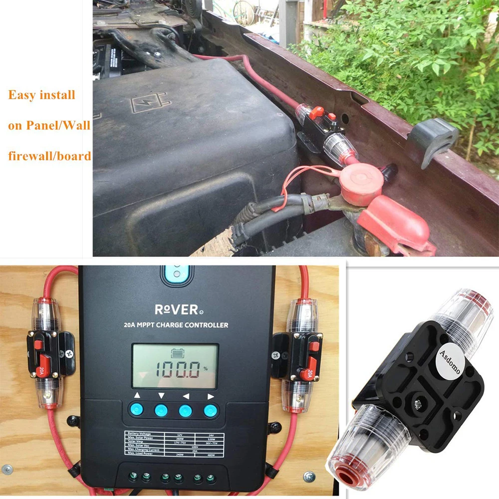 12V 24V DC домашний автоматический выключатель перевернутая система 20A 30A 40A 50A 60A 80A 100A