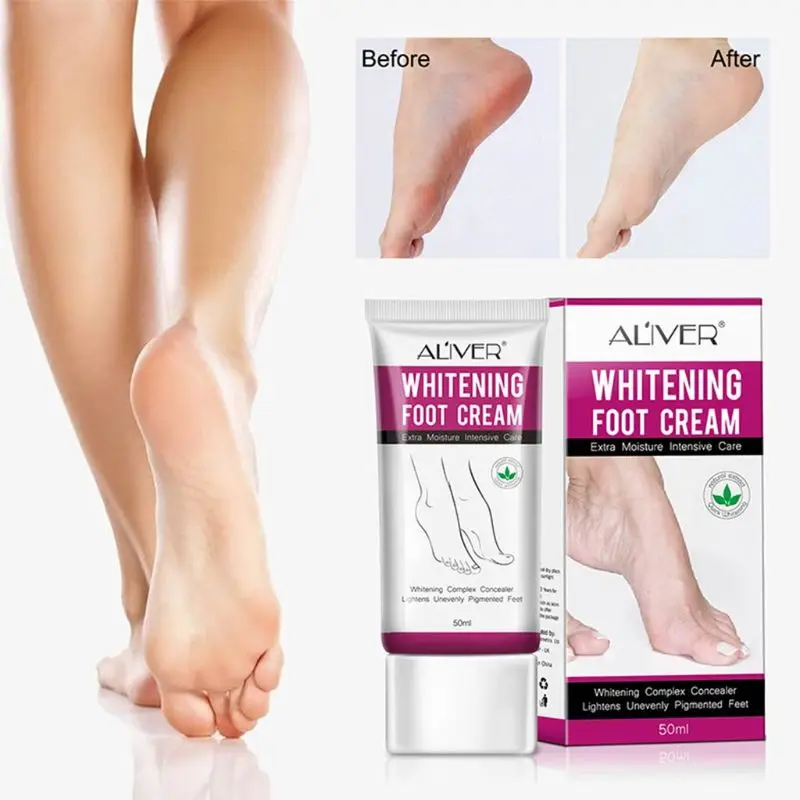 50 мл отбеливающий крем для ног увлажняющий уход питательный осветляет