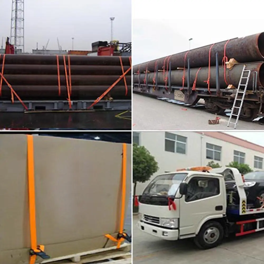 

Ratchet Tie Down Cargo Straps Lashing Package Webbing Trucks Ratchet Motorcycle Straps Hold Moving Belt Secure Hauling Ratc Q2N5