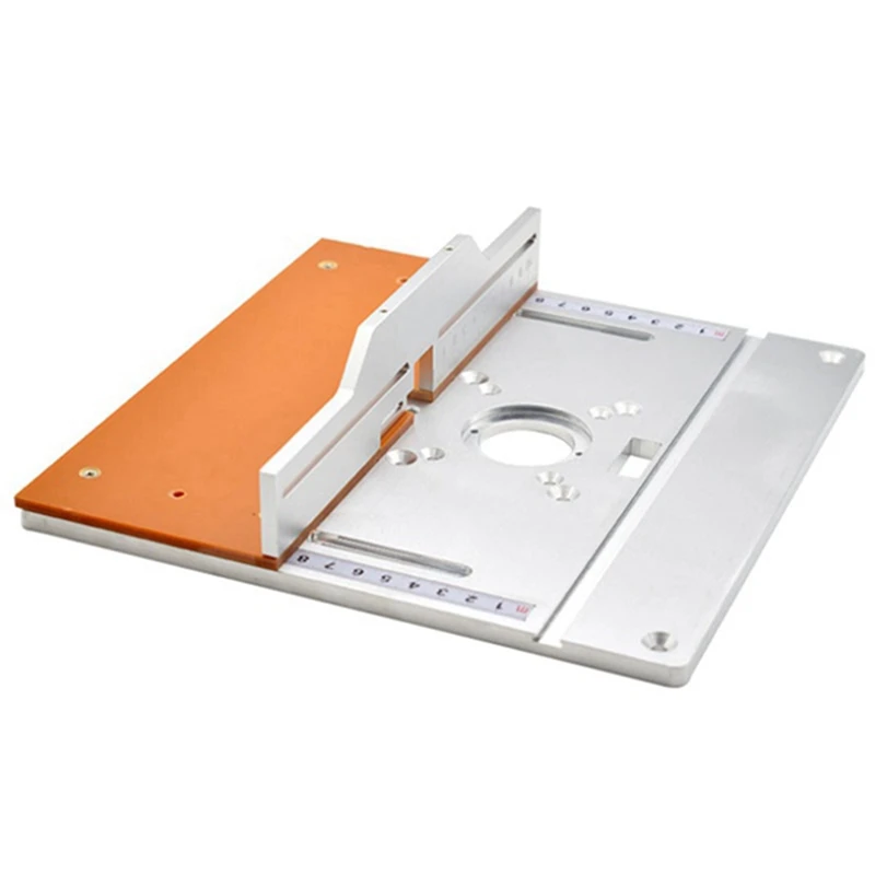 

HLZS-Router Lifter Insert Board Woodworking Table Saw With Miter Gauge Guide Rail Aluminum Profile Fence Sliding Bracket