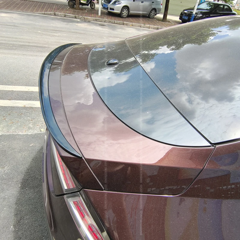 

CEYUSOT для нового Lincoln MKZ спойлер, аксессуары PU материал багажник автомобиля Blck задняя губа крыло хвост диффузор кузов Комплект V STYLE 2013 +