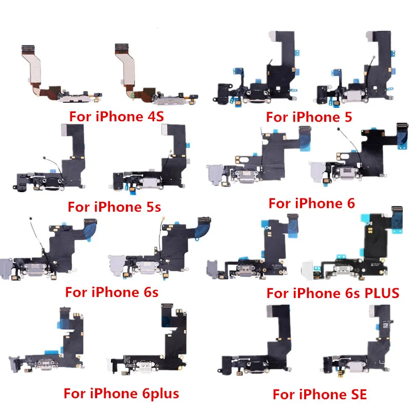 Гибкий кабель для iPhone 4S 5 5S SE 6 6S Plus соединительный usb кабель|Шлейфы мобильных