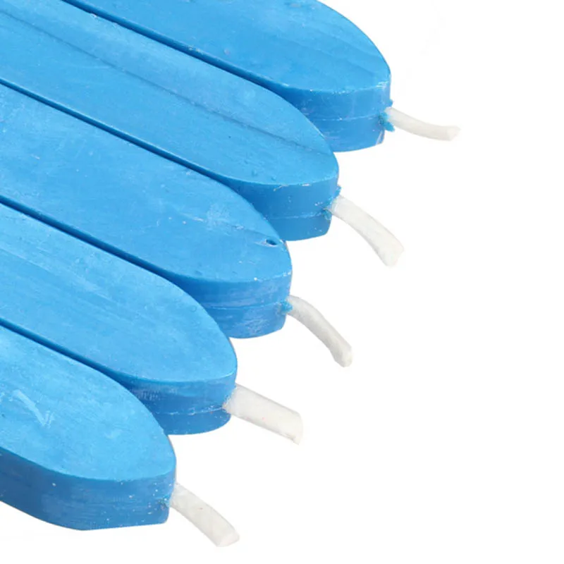 Набор из 5 квадратных восковых свечей с фитилем герметичная восковая палка для