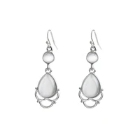 vintage woman hollow long earrings with round stones hanging hoop earrings drop pendant earrings jewelry earring gift