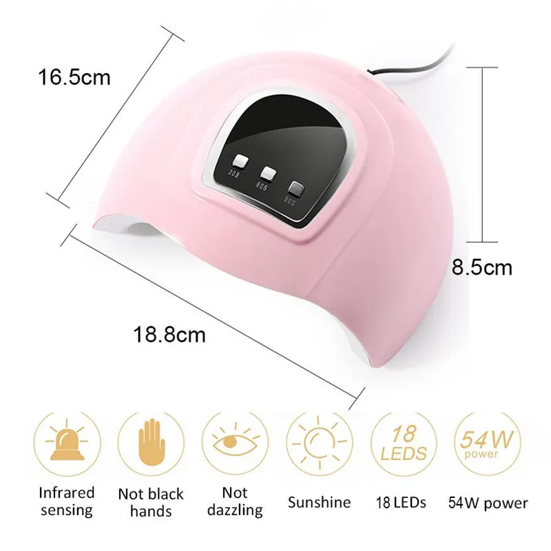 

UR SUGAR Extension Set Nail dryer 6 Colors Nail Gel Polish Kit Nail lamp Acrylic Kit Nail Art Tools Professional Set