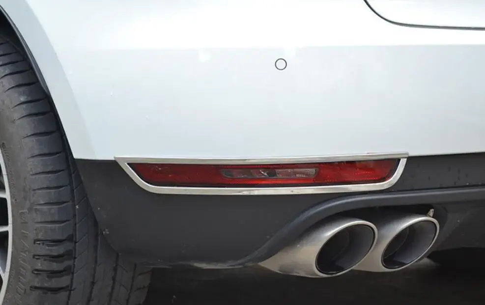 ABS Хром Передняя фара автомобиля + задний фонарь Крышка лампы отделка для Porsche Macan