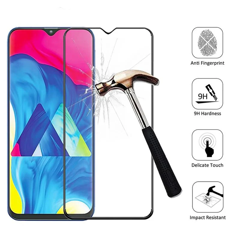 Защитное стекло закаленное 9H для Samsung Galaxy A10 A20 A20E A30 A40 A50 A70 M10 M20 M30|Защитные стёкла и