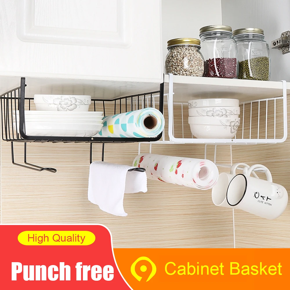 Железная решетчатая Полка Корзина шкаф двери Организатор гардероб держатели