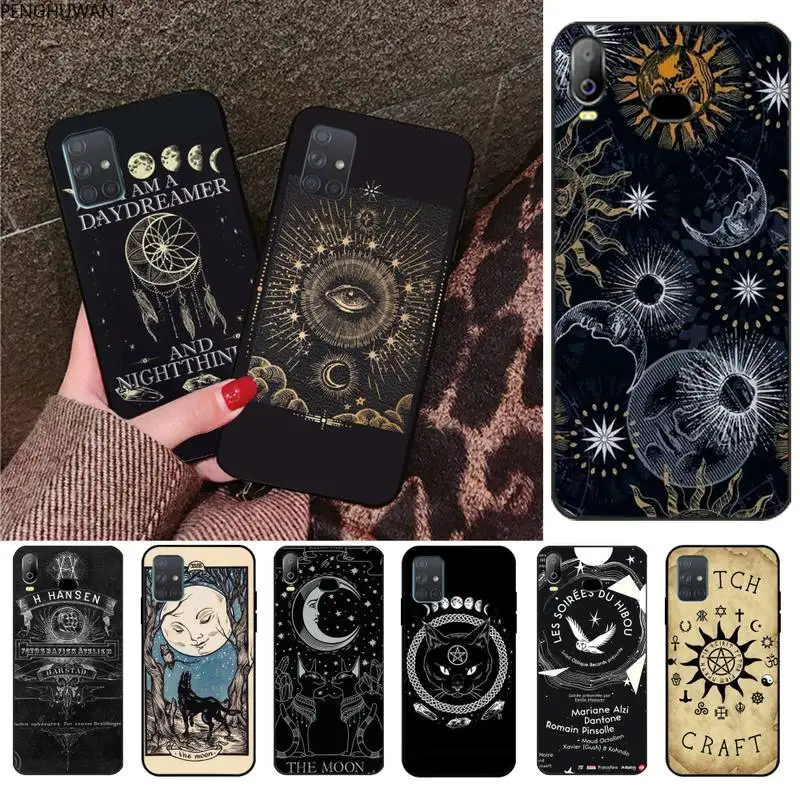 

Witches moon Tarot Mystery totem TPU Soft Silicone Phone Case Cover For Samsung A10 A20 A30 A40 A50 A70 A80 A71 A51 A6 A8 2018