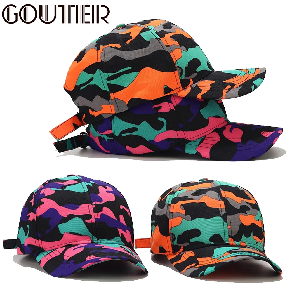 GOUTER камуфляжная уличная дорожная бейсбольная шляпа для мужчин и женщин в стиле