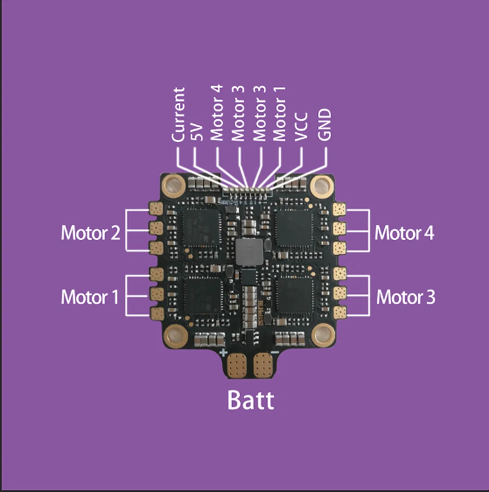 Новый 32 битный 50A 4 в 1 3 6S ESC поддержка Oneshot Dshot150 600 1200 Multishot PWM для QAV200 250 280 FPV
