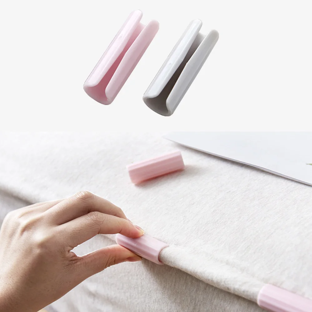 12pcs/lot Bed Sheet Clips Plastic Slip-Resistant Clamp Cover non-trace Holder Household sofa cushion bed card buckle | Дом и сад