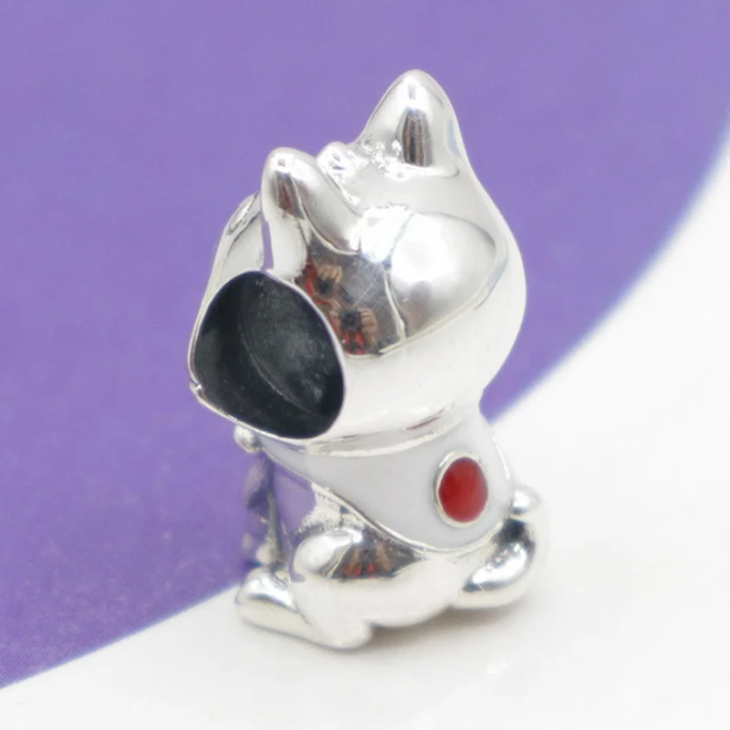 

Silver Cute Dog Bead Pendant Charms Fit Women Beads Bracelets Jewelry Gift