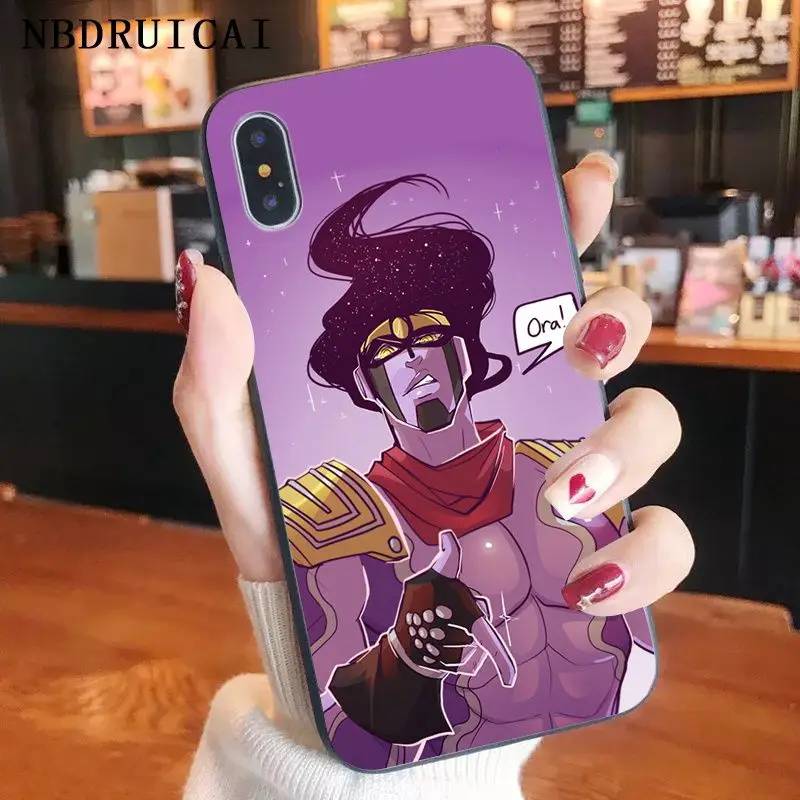 

NBDRUICAI JoJo's Bizarre Adventure Anime TPU Soft Silicone Phone Case for iPhone 11 pro XS MAX 8 7 6 6S Plus X 5 5S SE XR case
