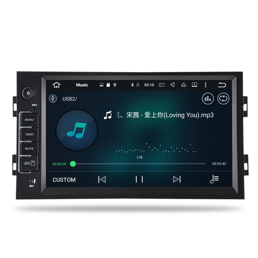 Восьмиядерный 4G RAM Android 9 0 автомобильный DVD плеер GPS навигация Мультимедиа Стерео