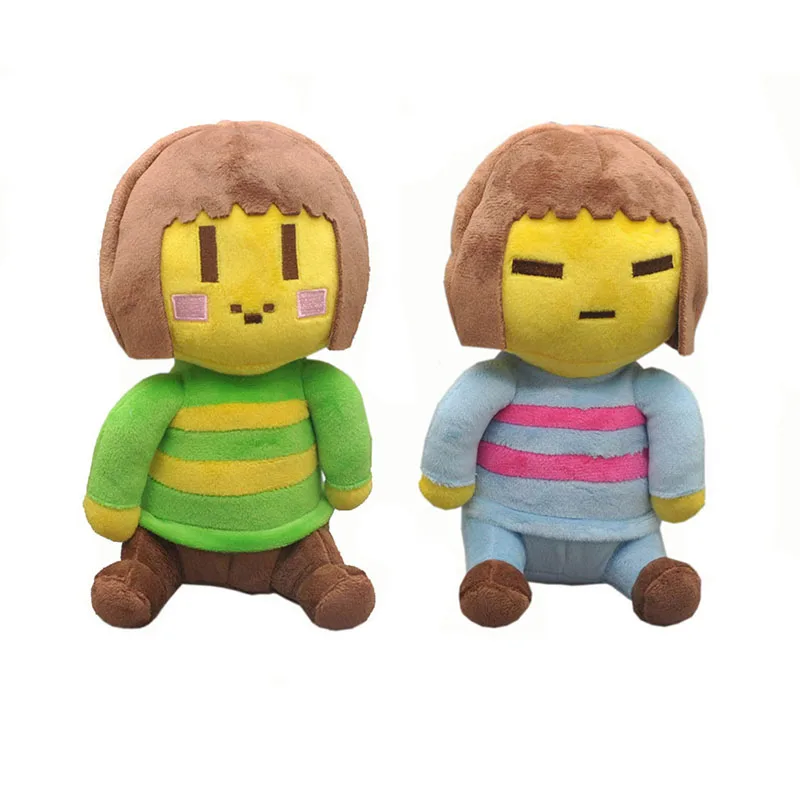 Плюшевые игрушки Undertale 2 шт./лот 23 см плюшевые Chara and Frisk Plushie мягкие для детей