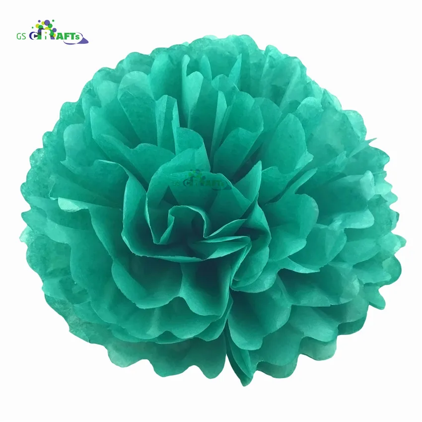 16.Teal Высота каблука 10 см, каблук 15 см, 20 см, 25 см, свадебных платьев, декоративных изделий и Бумага помпонами Pom Poms 4 6 8 10 дюймов шары вечерние дома декоративная ткань украшения ко дню рождения - Цвет: 16.Teal