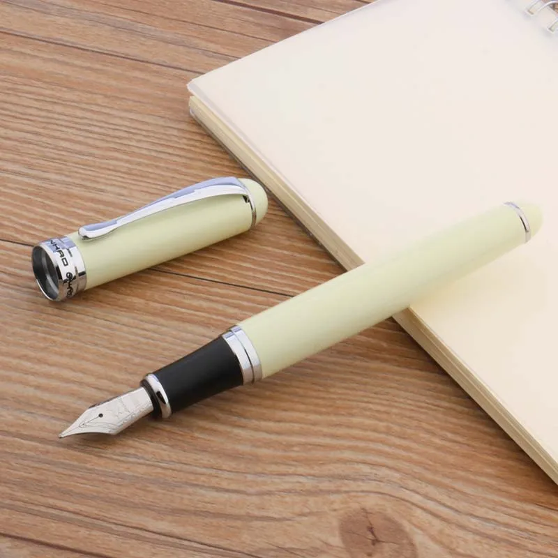 JINHAO X750 молочный белый Серебристый Аксессуары отделка M перо фонтана|fountain pen|nib