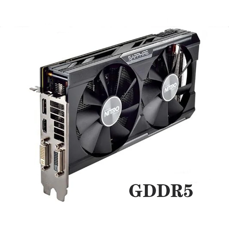 Б/у SAPPHIRE R9 380 4 Гб видеокарты GPU для AMD Radeon R9380 Настольный ПК компьютер GDDR5