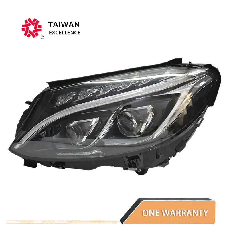 

For Mercedes Benz class C W205 Headlights 2015-2018 Head Lamp Car Styling DRL Signal Projector Lens Auto Accessories