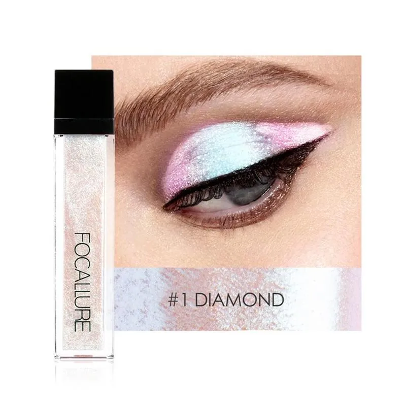 

Shiny Eye Liner Pen Metallic Diamond Eyeshadow Palette Liquid Pigmented Shimmer Eyeshadow Long Cosmetic lasting 1pc B8M1