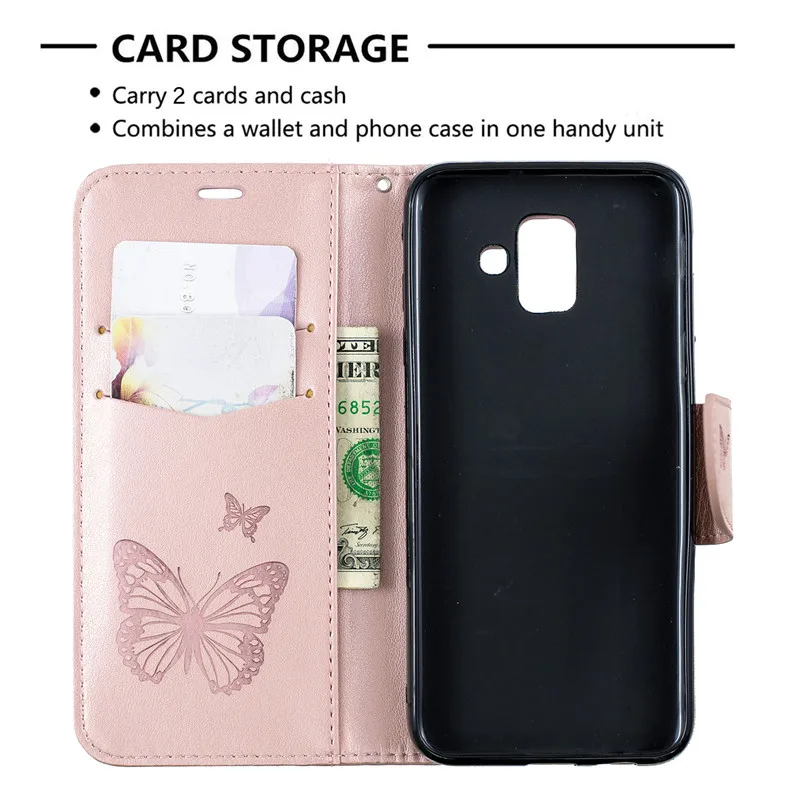 Кожаный чехол для Fundas samsung Galaxy A10 A20 A30 A40 A50 A70 A6 плюс A7 2018 A750 Корпус кошелек
