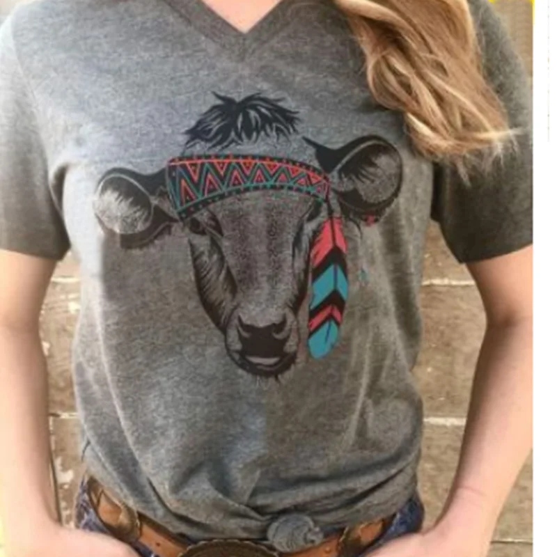 

Female Tshirt Christmas Tops Hot Tee Style Give Thanks Top Womens Hot T-shirts Gobble Gobble Tee