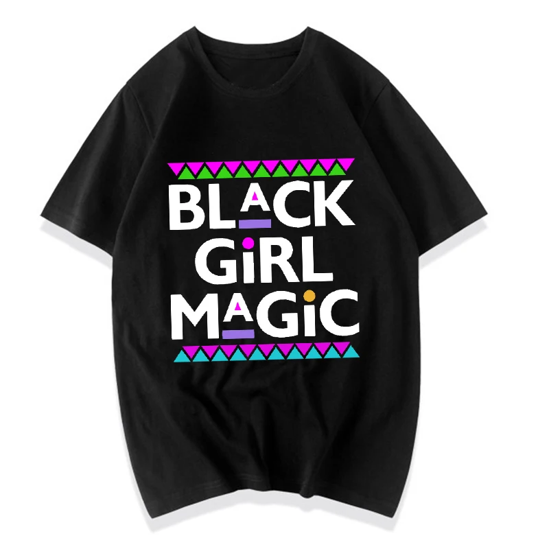 Gift For Black Women Black Girl Magic T-Shirt Women Black Pride Dripping Melanin Tees