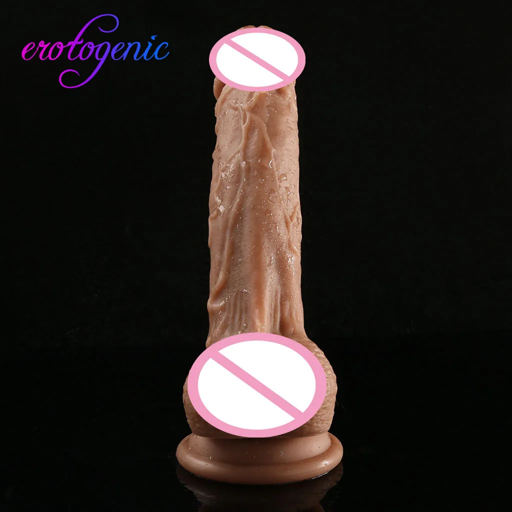 Секс игрушки пенис фаллоимитатор жидкий силикон имитация Женский Вибратор для