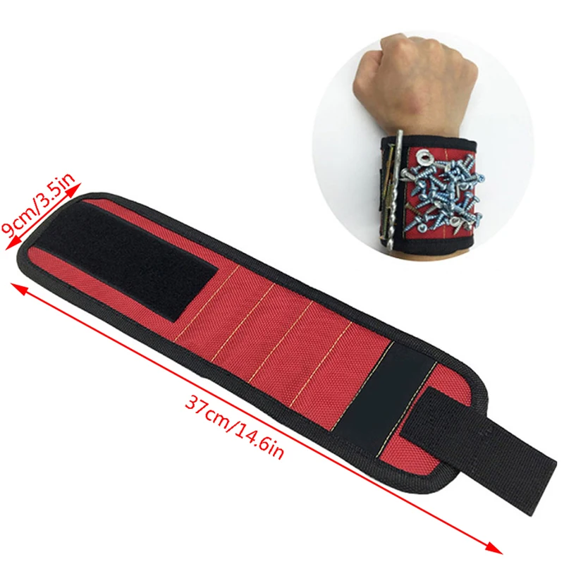 

Magnetic Wristband Hand Wraps Tool Bag Electrician Wrist Screws Holder Bracelet For Home Repair