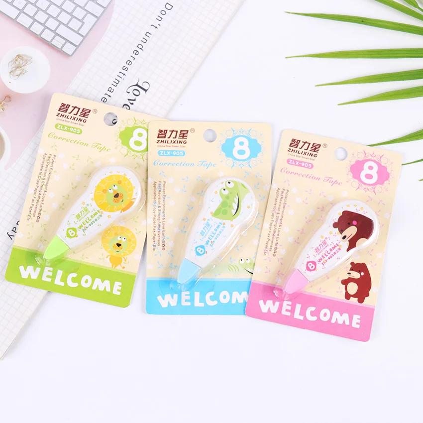 1PC Popular Mini Cartoon Shaped Correction Tape Altered Tools School Office Modify Stationery Kids Gift