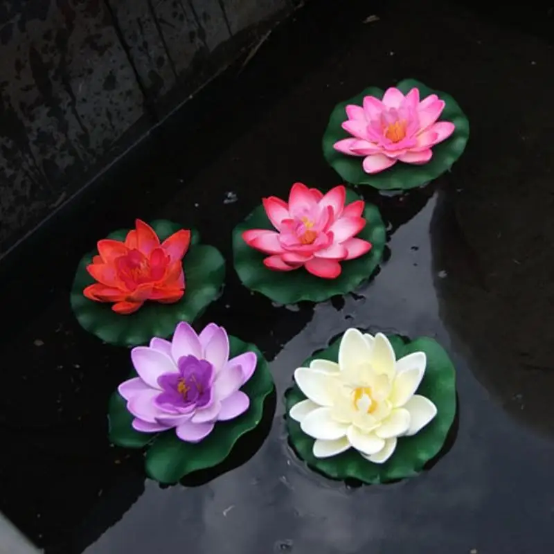 1 шт. Quarium Fish Pond украшение Искусственные цветы искусственный открытый бассейн