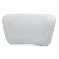white rectangle pu material bathtub pillow waterproof spa back neck holder bath pillows bathtub accessories