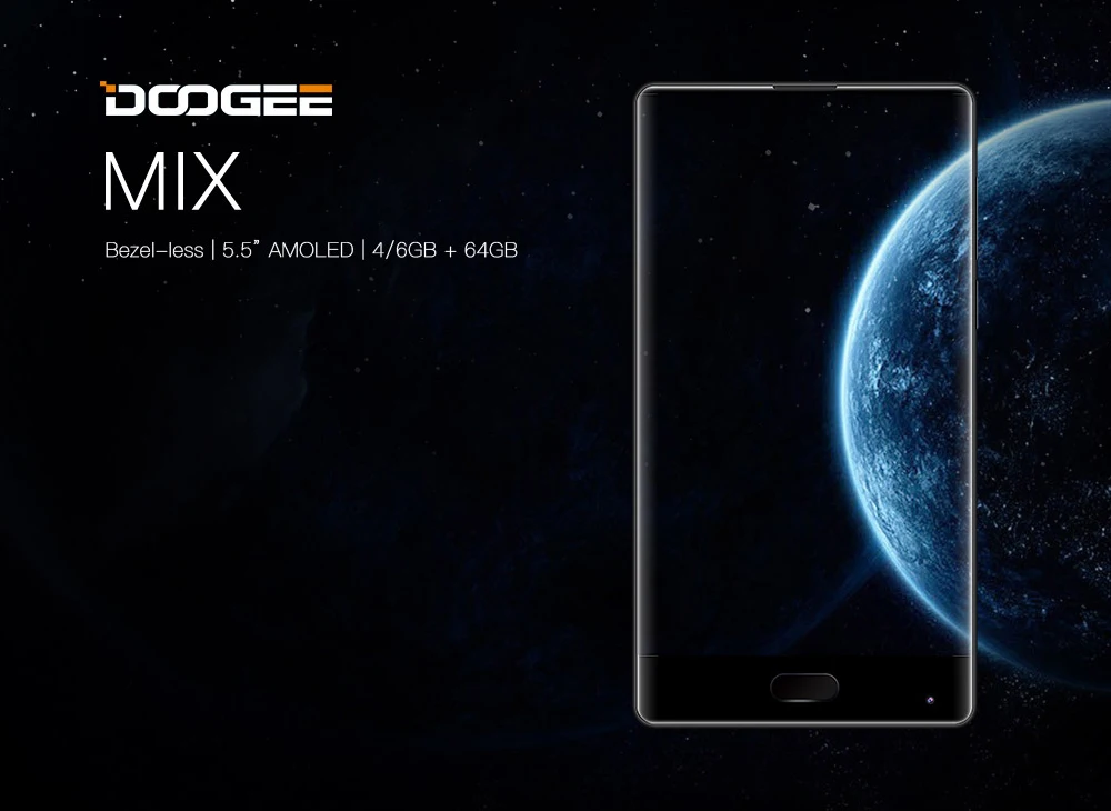Американская версия DOOGEE MIX 4 Гб+ 64 Гб безрамный смартфон Двойная камера 5,5 ''AMOLED MTK Helio P25 Восьмиядерный мобильный телефон