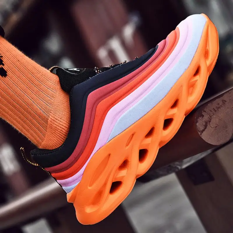 

Men Sneakers Outdoor Running Shoes Mesh Cushion Non-slip Sports Basket Homme Adult Soft Jogging Walking Athletic Trainers Casual