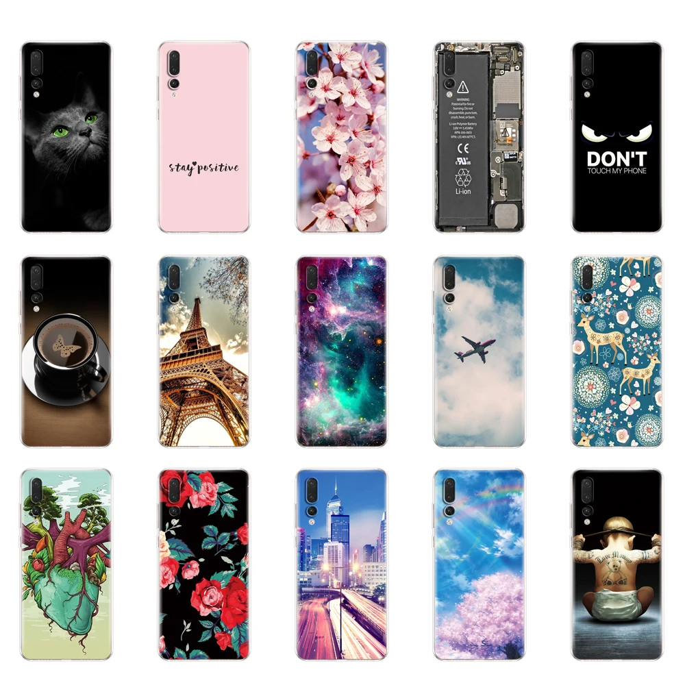 Силиконовый чехол для Huawei P20 Lite 5 84 дюйма прозрачный чехол-бампер телефона huawei P 20