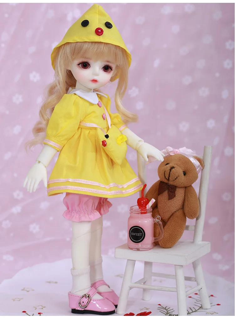 LinaChouchou хлопок конфеты крем bjd sd кукла для девочек День рождения Рождество Лучшие подарки