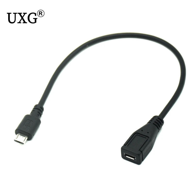 Переходник удлинитель Micro USB штырь-гнездо 2 0 для короткого кабеля 25 см 50 150 |
