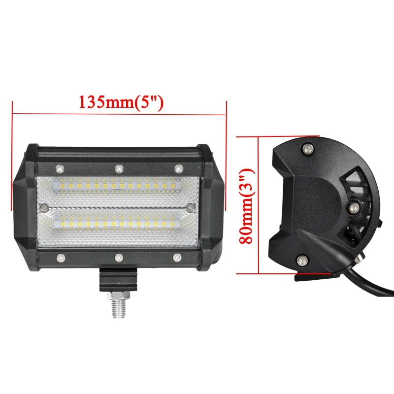 VISORAK 5 &quotсветодиодный льная светодиодная противотуманная фара 12 В 24 для