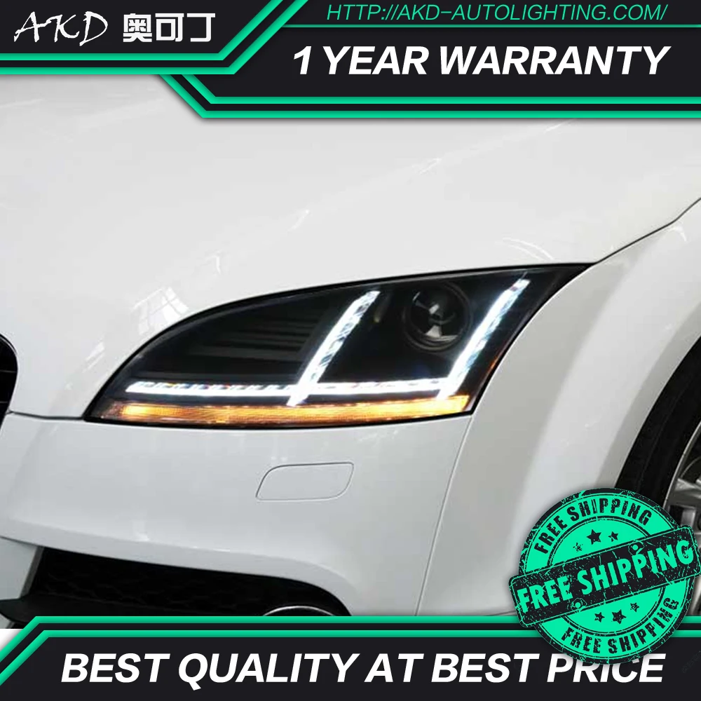 

AKD Car Styling Head Lamp for TT Headlights 2006-2014 TT Headlight LED DRL Signal Lamp Hid Bi Xenon Auto Accessories