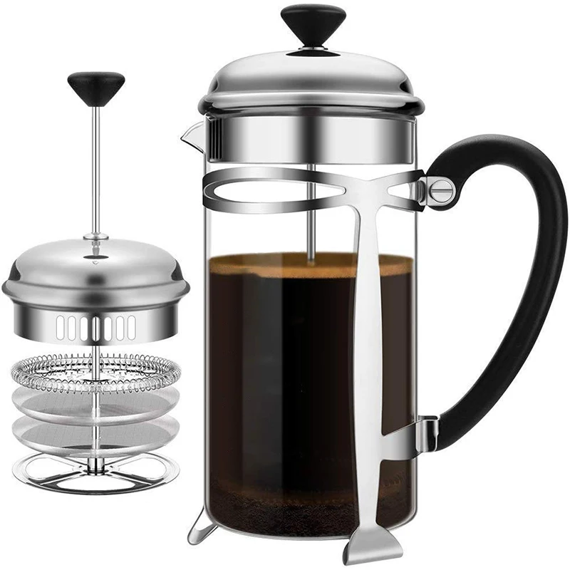 Soulhand Френч-пресс для приготовления кофе Термостойкое Стекло Чайник Легко моется