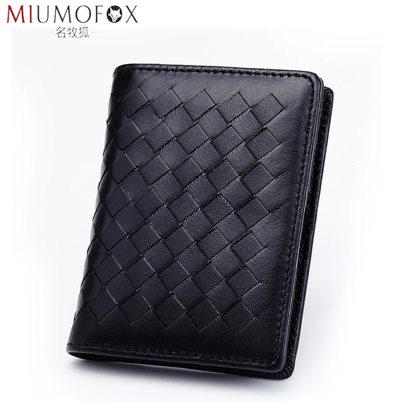 Чехол для кредитной/удостоверения личности из натуральной овечьей кожи мужчин