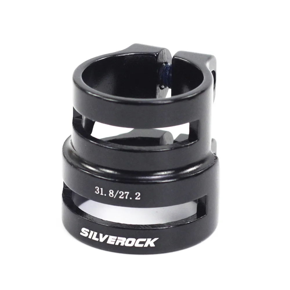 SILVEROCK алюминиевый двойной Подседельный штырь воротник зажим 27,2/31,8 мм 31,8/34,9 мм специально для шоссейного велосипеда MTB углеродная рама балансировочный велосипед