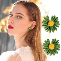 cute sweet colorful daisy earrings for women simple multi color flower stud earrings korean fashion 2020 trend new party jewelry
