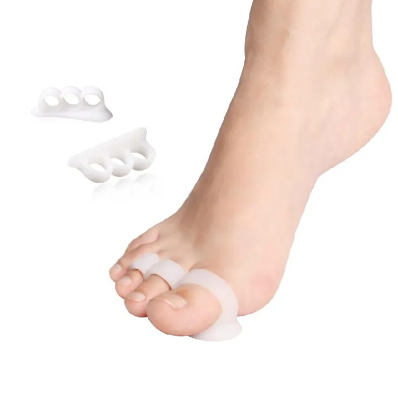 

2Pair Hallus Valgus Bunion Gel Toe Spreader Gel Corrector Spacer Orthotic Silicone Separator Toes Feet Care Manicure