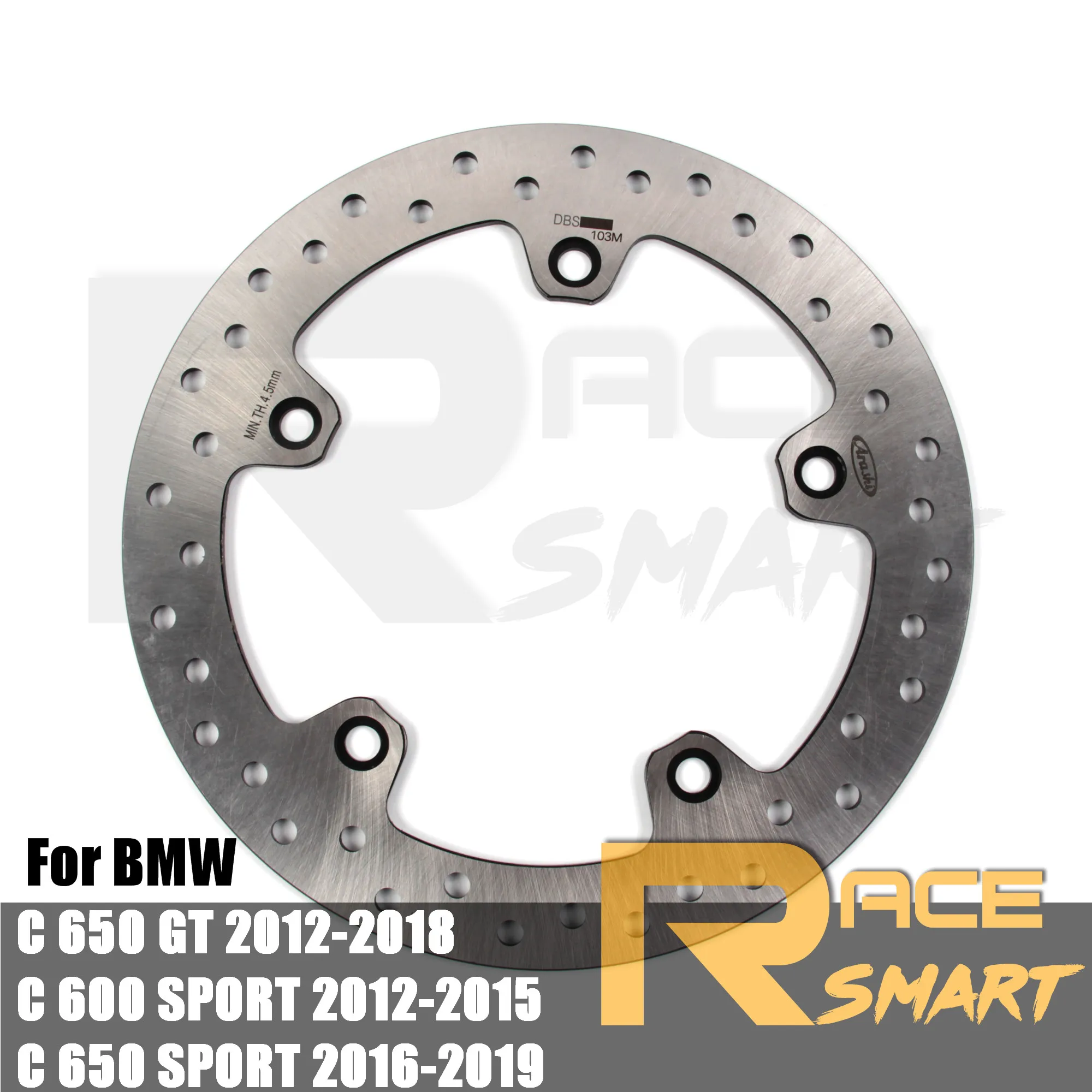 

Задний тормозной диск для мотоцикла с ЧПУ, 1 шт., 270 мм, дисковые роторы, аксессуары для BMW C 600 SPORT 2012 2013 2014 2015 C600 Sport, серебристый