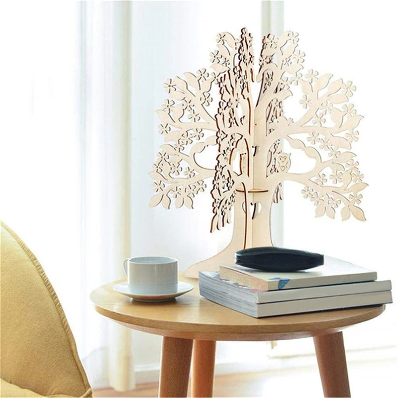

Wedding Guest Book Wishing Tree 3D Signature Book Wooden Hearts Pendant Drop Ornaments Party Decoration Wedding Gifts Drop Ship